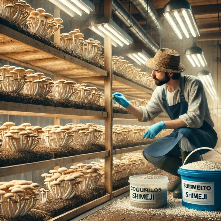 Técnicas de Poda e Limpeza do Shimeji Durante o Cultivo